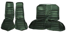 1971-73 Mustang Coupe; Reproduction Standard Front Buckets Upholstery; Full Set; Green