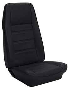 1972-73 Mustang; Standard Bucket Seat Upholstery; Front Only; Black