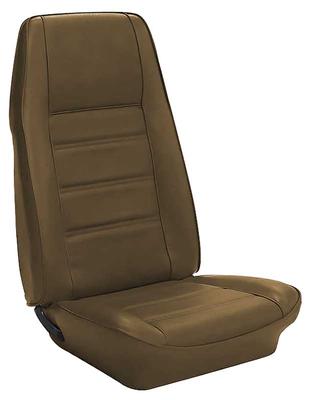 1972-73 Mustang; Standard Bucket Seat Upholstery; Front Only; Ginger