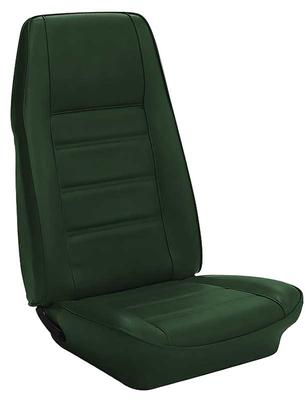 1972-73 Mustang; Standard Bucket Seat Upholstery; Front Only; Green