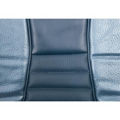 1971-73 Mustang Mach I w/ Bucket Seats Full Set Upholstery; Dark Blue w/ Blue Stripe