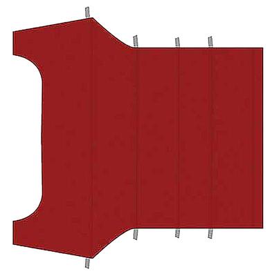 1964-68 Mustang Coupe; Reproduction Vinyl Headliner; Moonskin/Crater; Bright Red