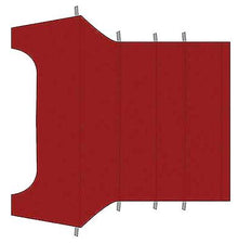 1964-68 Mustang Coupe; Reproduction Vinyl Headliner; Moonskin/Crater; Bright Red