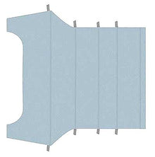 1964-68 Mustang Coupe; Reproduction Vinyl Headliner; Moonskin/Crater; Light Blue