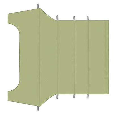 1964-68 Mustang Coupe; Reproduction Vinyl Headliner; Moonskin/Crater; Light Ivy Gold