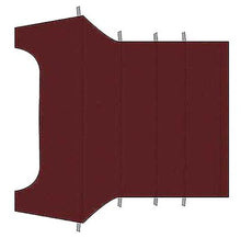 1964-68 Mustang Coupe; Reproduction Vinyl Headliner; Moonskin/Crater; Dark Red