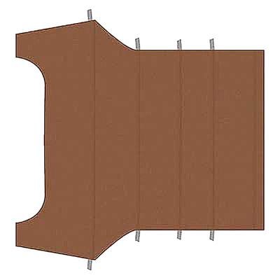1964-68 Mustang Coupe; Reproduction Vinyl Headliner; Moonskin/Crater; Saddle
