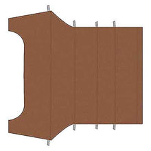 1964-68 Mustang Coupe; Reproduction Vinyl Headliner; Moonskin/Crater; Saddle