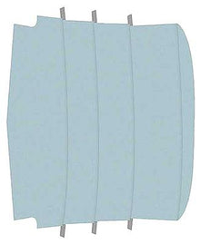 1965-68 Mustang Fastback; Reproduction Vinyl Headliner; Moonskin/Crater; Light Blue