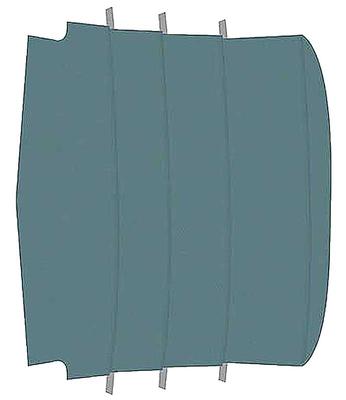1965-68 Mustang Fastback; Reproduction Vinyl Headliner; Moonskin/Crater; Medium Blue