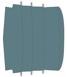 1965-68 Mustang Fastback; Reproduction Vinyl Headliner; Moonskin/Crater; Medium Blue