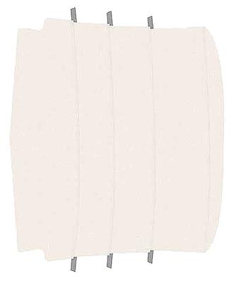 1965-68 Mustang Fastback; Reproduction Vinyl Headliner; Moonskin/Crater; Off White