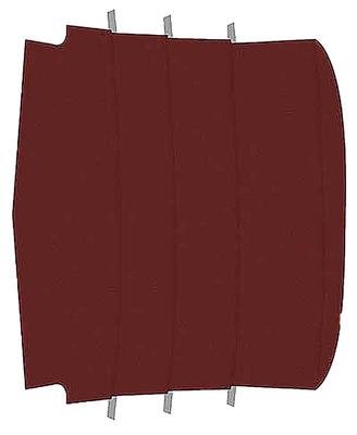 1965-68 Mustang Fastback; Reproduction Vinyl Headliner; Moonskin/Crater; Dark Red