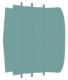 1965-68 Mustang Fastback; Reproduction Vinyl Headliner; Moonskin/Crater; Dark Aqua