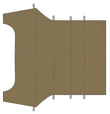 1969-70 Mustang Coupe; Reproduction Vinyl Headliner; Moonskin Crater; Dark Ivy Gold