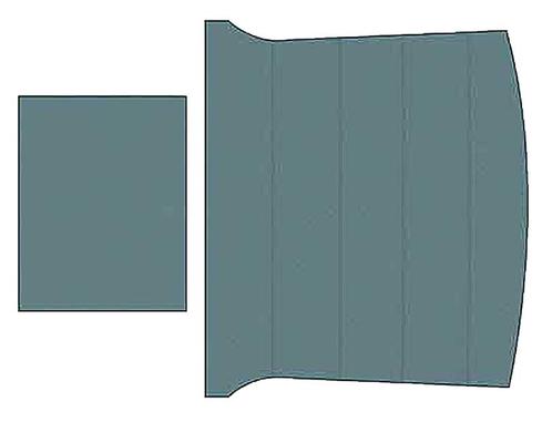 1969-70 Mustang Fastback; Reproduction Vinyl Headliner; Moonskin Crater; Medium Blue