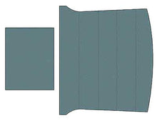 1969-70 Mustang Fastback; Reproduction Vinyl Headliner; Moonskin Crater; Medium Blue