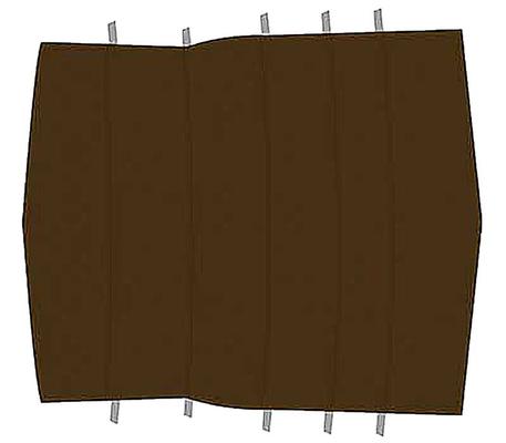 1971-73 Mustang Fastback; Reproduction Tier Grain Vinyl Headliner; Medium Blue