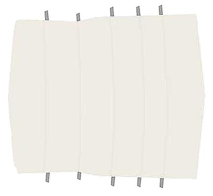 1971-73 Mustang Fastback; Reproduction Tier Grain Vinyl Headliner; Off White