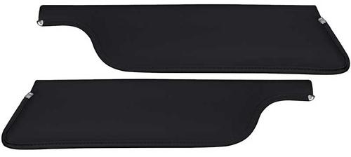 1965-66 Mustang Convertible; Standard Padded Sun Visors; Sierra Grain; Black