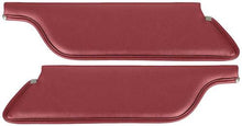 1965 Mustang Convertible; Standard Padded Sun Visors; Sierra Grain; Red