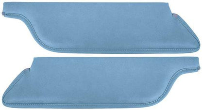1966 Mustang Convertible; Standard Padded Sun Visors; Sierra Grain; Light Blue