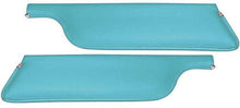 1966 Mustang Convertible; Standard Padded Sun Visors; Sierra Grain; Turquoise