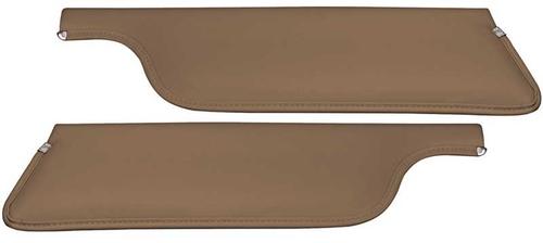1965 Mustang Convertible; Standard Padded Sun Visors; Sierra Grain; Palomino