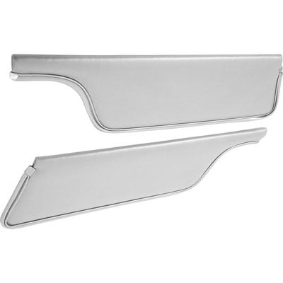 1967-68 Mustang Convertible Padded Sun Visors; White