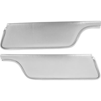 1967-68 Mustang Convertible Padded Sun Visors; White