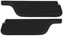 1969-73 Mustang Convertible; Padded Vinyl Sun Visors; Corinthian Grain; Black