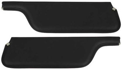 1969-73 Mustang Convertible; Padded Vinyl Sun Visors; Corinthian Grain; Black