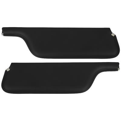 1969-73 Mustang Convertible; Padded Vinyl Sun Visors; Corinthian Grain; Black