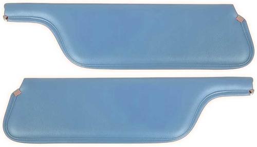1969 Mustang Convertible; Padded Vinyl Sun Visors; Corinthian Grain; Light Blue