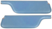 1969 Mustang Convertible; Padded Vinyl Sun Visors; Corinthian Grain; Light Blue