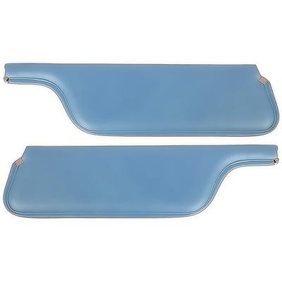 1969 Mustang Convertible; Padded Vinyl Sun Visors; Corinthian Grain; Light Blue