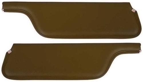 1970-73 Mustang Convertible; Padded Vinyl Sun Visors; Corinthian Grain; Ginger