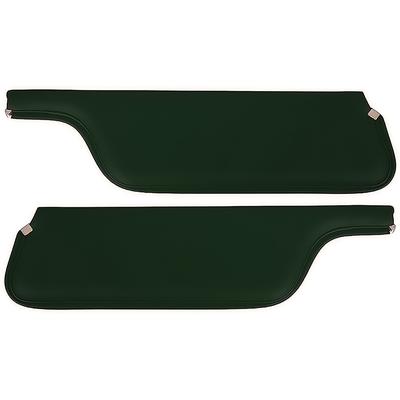 1971-73 Mustang Convertible; Padded Vinyl Sun Visors; Corinthian Grain; Green