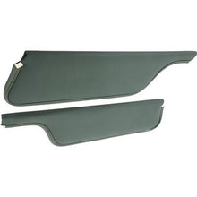 1971-73 Mustang Coupe / Fastback Padded Sun Visors; Dark Green