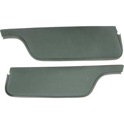 1971-73 Mustang Coupe / Fastback Padded Sun Visors; Dark Green