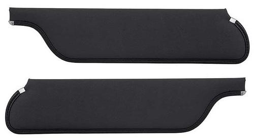 1965-66 Mustang Coupe / Fastback Padded Sun Visors; Black
