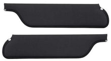 1965-66 Mustang Coupe / Fastback Padded Sun Visors; Black