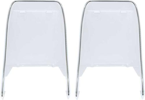 A8100270 - 1973-81 Pontiac Trans Am; Bucket Seat Back Trim Molding; Chrome; Pair