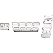 1967-69 GM F-Bodies W/ AT - Billet Pedal Cover Set (3-Piece) - Satin Aluminum