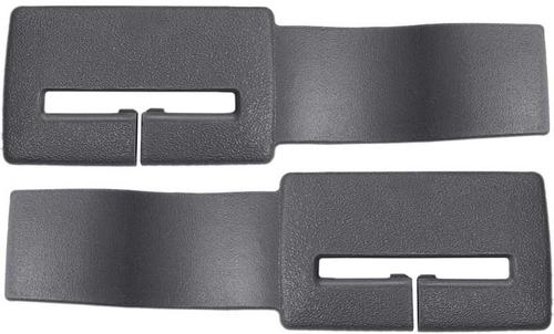 A9400147 - 1985-92 Camaro, Firebird; Seat Belt Headliner Upper Trim Guides; Coupe; Dark Gray; Pair