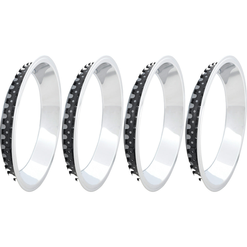 A9591010 - 1965-81 Chevrolet; Rally Wheel Trim Ring Set; Chrome; 14
