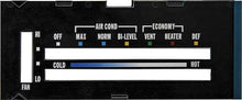 1976-79 Camaro; Heater Control Lens; with Air Conditioning; with Black Backing Paper