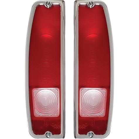 1964-72 Ford F-100, F-250, F-350 Truck, 1966-77 Bronco; All American Billet Tail Light Bezel; Polished Finish