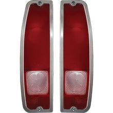 1964-72 Ford F-100, F-250, F-350 Truck, 1966-77 Bronco; All American Billet Tail Light Bezel; Machined Finish