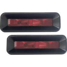1967-69 Chevrolet Camaro; All American Billet Taillight Bezels; Black Anodized Finish